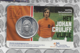 Nederland 5 euromunt 2017 (35e) "Johan Cruijff vijfje" (in coincard)