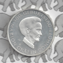 Duitsland 10 euromunt 2009 (44e) "100e Verjaardag Marion Gräfin DönhoffDonh" (zilver).
