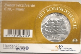 Nederland 10 euromunt 2013 (24e) "Koningstientje" (in coincard)