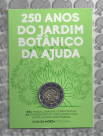 Portugal 2 euromunt CC 2018 "250-jarig bestaan van de Botanische Tuinen van Ajuda" BU in blister