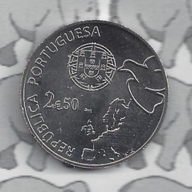Portugal 2,5 eurocoin 2015 (34) "70 jaar vrede in Europa"