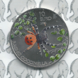 San Marino 10 euromunt 2026 "Lieveheersbeestjes spin" (1e)