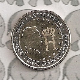 Luxemburg 2 eurocoin CC 2004 "Monogram"