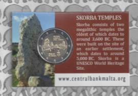 Malta 2 euromunt CC 2020 "Tempel van Skorba", in coincard