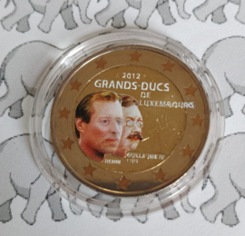 Luxemburg 2 euromunt CC 2012 (11e) "Sterfdag Guillaume IV" (kleur 1)