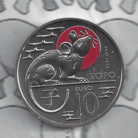 San Marino 10 euromunt 2022 (1 van 12) "Het jaar van de rat"