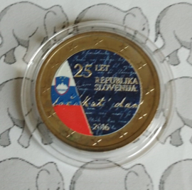 Slovenië 2 euromunt CC 2016 (11e) "25 jaar onafhankelijkheid" (kleur 1)