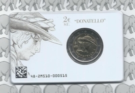 Italië 2 euromunt CC 2016 "Donatello" in coincard