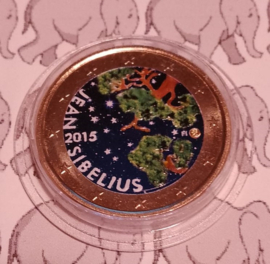 Finland 2 euromunt CC 2015 (17e) "150ste geboortedag van Jean Sibelius" (kleur 2)