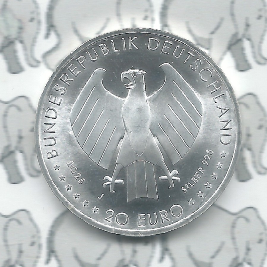 Duitsland 20 euromunt 2025 (43e) "Chemnitz - Culturele Hoofdstad van Europa 2025", zilver