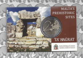 Malta 2 euromunt CC 2019 "Megalithische tempels van Ta Hagrat", in coincard