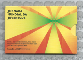 Portugal 2 euromunt CC 2023 (30e) "Wereld jeugddagen" proof in blister