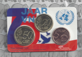 Nederland coincard 2020 "75 jaar Verenigde Naties"