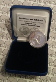 België 10 euromunt 2020 "Gotiek - Jan van Eyck", proof, zilver in blauw doosje met certificaat