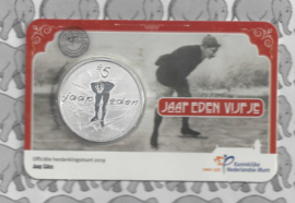 Nederland 5 euromunt 2019 (44e) "Jaap Eden vijfje" (1e dag van uitgifte coincard in envelopje)