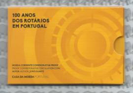 Portugal 2 euromunt CC 2026 (36e) "100 Jaar Rotary in Portugal" proof in blister