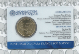 Vaticaan 50 eurocent 2023 in coincard, nummer 14