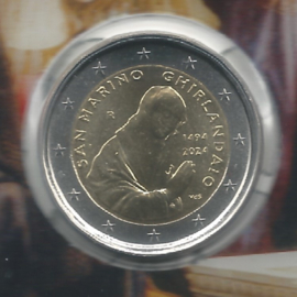 San Marino 2 euromunt CC 2024 (32e) "530e overlijdensjaar van Domenico Ghirlandaio" (in blister)