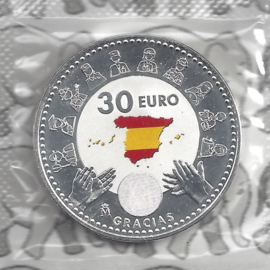 Spanje 30 euromunt 2020 "Gracias" (zilver)