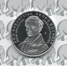 Duitsland 10 euromunt 2013 (65e) "200. verjaardag Georg Büchner" (Zilver)