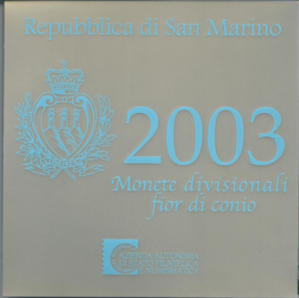 San Marino BU set 2003 ""