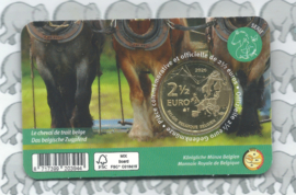 België 2,5 euromunt 2026 "Belgisch trekpaard" in coincard Nederlandse versie