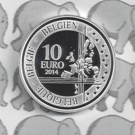 België 10 euromunt 2014 (1e) "Adolphe Sax"