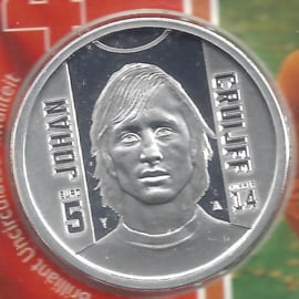 Nederland 5 euromunt 2017 (35e) "Johan Cruijff vijfje" (los)