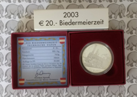 Oostenrijk 20 euromunt 2003 "Biedermeierzeit"