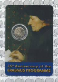 Malta 2 euromunt CC 2022 (25e) "35 jaar Erasmus programma", in coincard