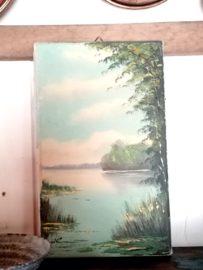 Oud schilderij op doek.