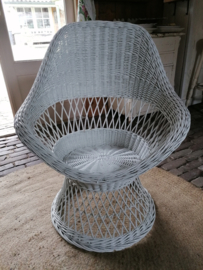 Vintage rieten stoel.