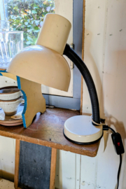 Vintage creme bureaulampje.