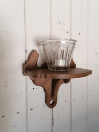 Oud houten console .