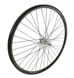 Achterwiel 28x1 5/x1 3/8 Nexus 3 versnelling met terugtraprem, zwart.