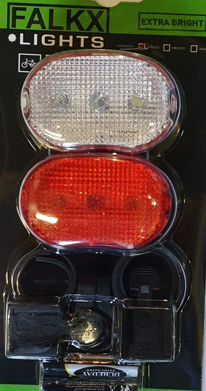 Setje LED-verlichting (voor + achter)