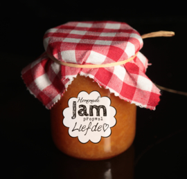 Homemade Jam Propvol Liefde Bloemvormig (PDF ZELF PRINTEN)