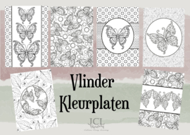 Vlinder Kleurplaten (PDF Zelf Printen)