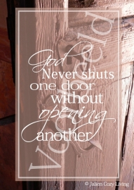 God Never Shuts a Door