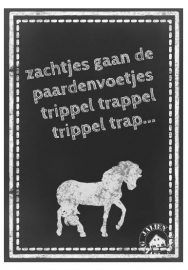 Poster Zachtjes gaan de Paardenvoetjes  (PDF ZELF PRINTEN)