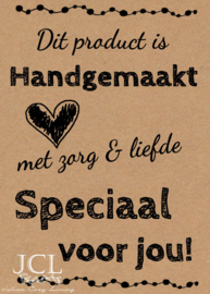 Label Handgemaakt Kraft (PDF ZELF PRINTEN)