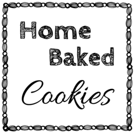 Home Baked Cookies vierkant (PDF ZELF PRINTEN)