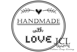 Handmade with Love label (PDF ZELF PRINTEN)