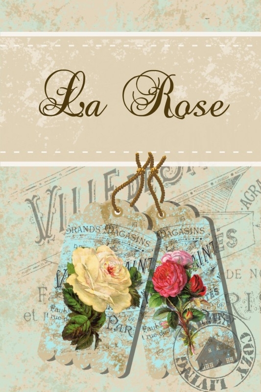 Labels La Rose (PDF ZELF PRINTEN)