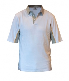 Be-Wear poloshirt wit/grijs maat XXL