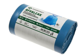 Afvalzak blauw 60ltr (20 stuks per rol)