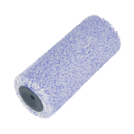 Microfiber rol blauw/wit 18cm Ø44mm