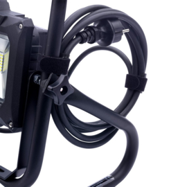Bouwlamp LED - 20W 1800 lumen - 3m-kabel 3G1,5mm - 230V & accu (Makita, Bosch, Hikoki, Panasonic)