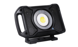 AUD502H Audio Light oplaadbaar/230V LED Bouwlamp met bluetooth speaker 5000 lumen