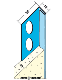 SG 1212 - 10mm stucstop verz.staal 2,60 (25lgt, 65mtr)